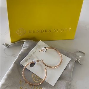 Kendra Scott Veronica rose gold hoops